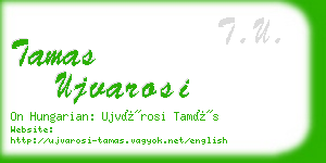 tamas ujvarosi business card